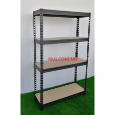 2 in 1 Boltless Rack c/w 4 Level HDF Board with Rubber Base 